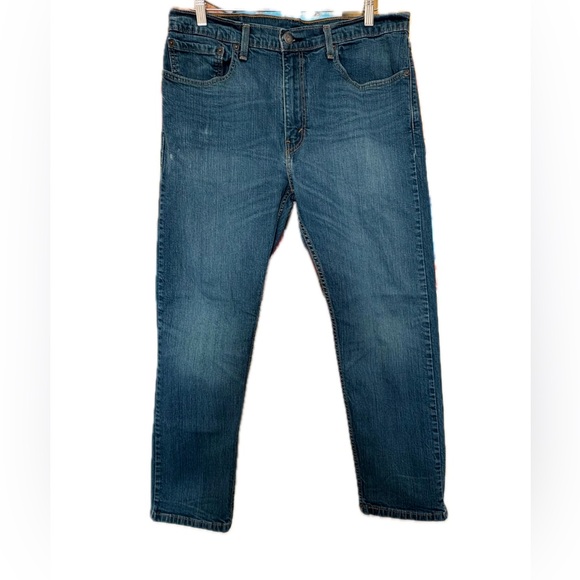 Levi's 502 Tapered Leg Medium Blue Mens Jeans 36/29 - Picture 9 of 13